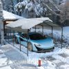 Carport 12x20 FT Heavy Duty Carport CanopyUpdated Frame Structure Galvanized Steel Roof and Enhanced BaseMetal Carport Garage for Pickup, Boat