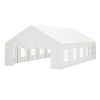 20x32FT Party Tent Heavy Duty, Large Wedding Event Shelters with 3 Storage Bags & Removable Sidewalls