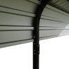 Carport 12x20 FT Heavy Duty Carport CanopyUpdated Frame Structure Galvanized Steel Roof and Enhanced BaseMetal Carport Garage for Pickup, Boat
