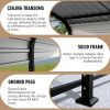 Carport 12x20 FT Heavy Duty Carport CanopyUpdated Frame Structure Galvanized Steel Roof and Enhanced BaseMetal Carport Garage for Pickup, Boat