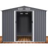 Outdoor Storage Shed 8 x 12 FT Large Metal Tool Sheds