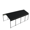 Carport 12x20 FT Heavy Duty Carport CanopyUpdated Frame Structure Galvanized Steel Roof and Enhanced BaseMetal Carport Garage for Pickup, Boat