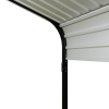 Carport 12x20 FT Heavy Duty Carport CanopyUpdated Frame Structure Galvanized Steel Roof and Enhanced BaseMetal Carport Garage for Pickup, Boat