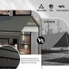 Carport 12x20 FT Heavy Duty Carport CanopyUpdated Frame Structure Galvanized Steel Roof and Enhanced BaseMetal Carport Garage for Pickup, Boat
