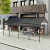Carport 12x20 FT Heavy Duty Carport CanopyUpdated Frame Structure Galvanized Steel Roof and Enhanced BaseMetal Carport Garage for Pickup, Boat