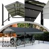 Carport 12x20 FT Heavy Duty Carport CanopyUpdated Frame Structure Galvanized Steel Roof and Enhanced BaseMetal Carport Garage for Pickup, Boat
