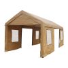 12x20ft heavy duty outdoor portable garage ventilated canopy carports
