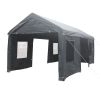 12x20ft heavy duty outdoor portable garage ventilated canopy carports