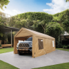 12x20ft heavy duty outdoor portable garage ventilated canopy carports