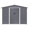 Outdoor Storage Shed 8 x 6 FT Large Metal Tool Sheds, Heavy Duty Storage House with Sliding Doors with Air Vent for Backyard Patio Lawn to Store Bikes