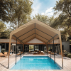 12x20ft heavy duty outdoor portable garage ventilated canopy carports