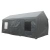 12x20ft heavy duty outdoor portable garage ventilated canopy carports