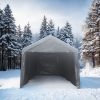 12x20ft heavy duty outdoor portable garage ventilated canopy carports