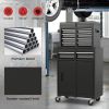 2-in-1 Rolling Tool Chest with 5 Sliding Lockable Drawers