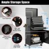 2-in-1 Rolling Tool Chest with 5 Sliding Lockable Drawers