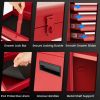 2-in-1 Rolling Tool Chest with 5 Sliding Lockable Drawers