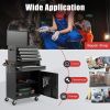2-in-1 Rolling Tool Chest with 5 Sliding Lockable Drawers
