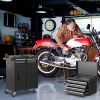 2-in-1 Rolling Tool Chest with 5 Sliding Lockable Drawers
